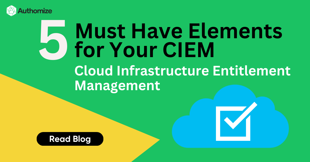 5 Must Have Elements for Cloud Infrastructure Entitlement Management (CIEM)